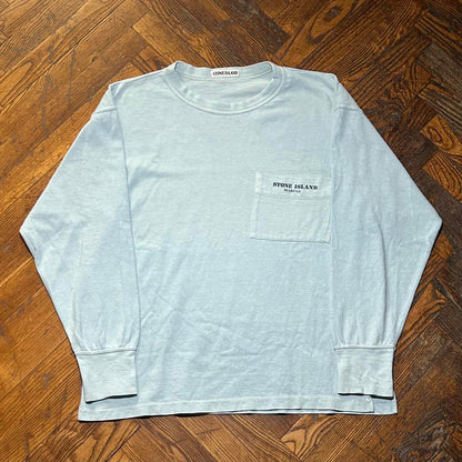 S/S 1983 Stone Island Marina LS Tee Baby Blue M