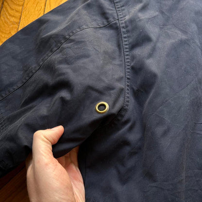 1980s Giorgio Armani Coat Navy XXL