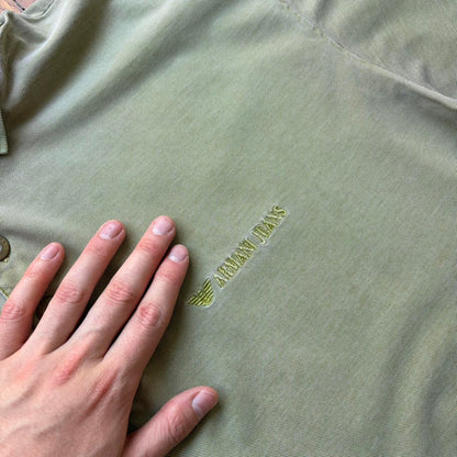 1990s Armani Jeans Polo Shirt Green XL
