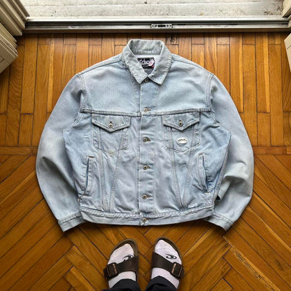 1990s Schott Denim Jacket Blue L