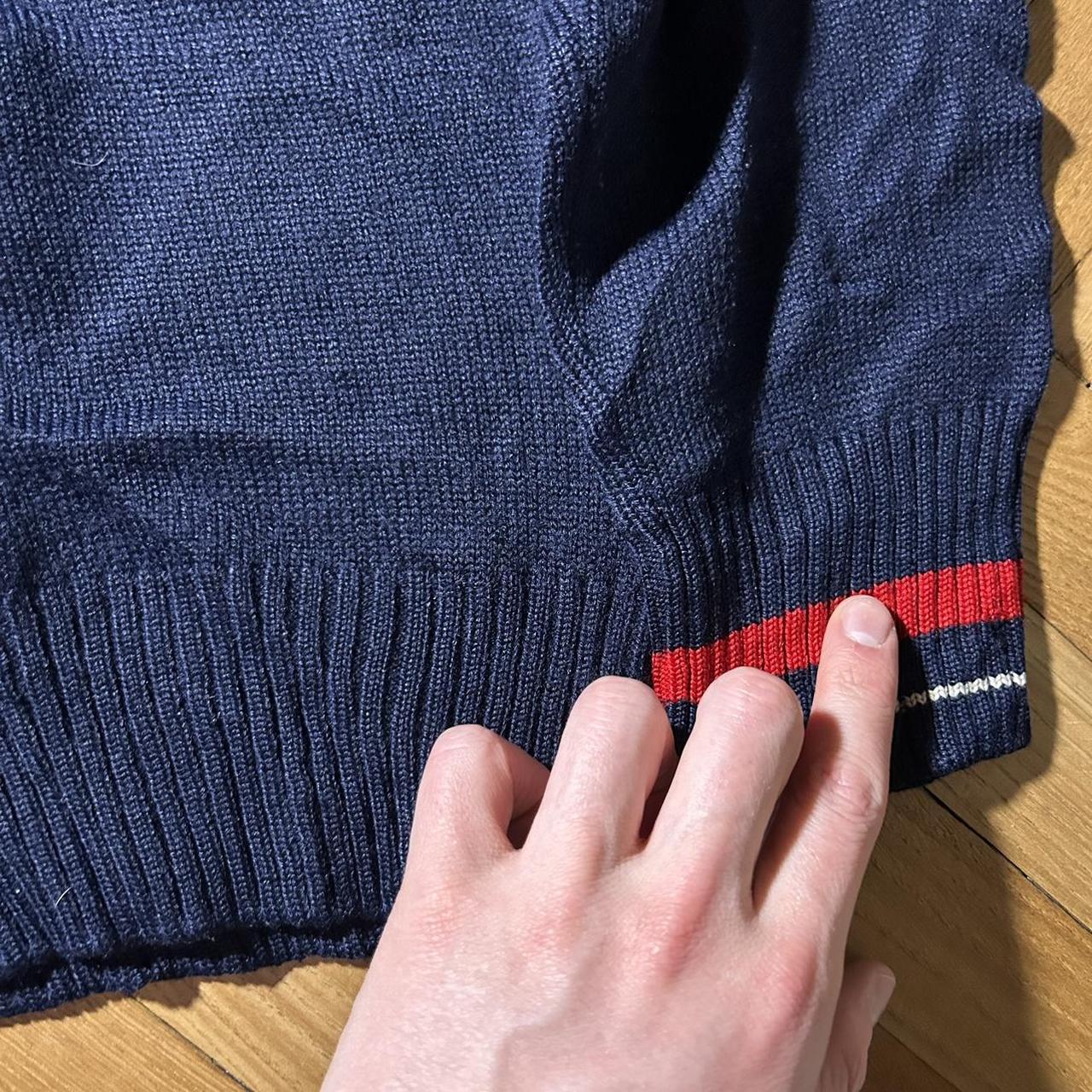 1980s Ellesse Knitted Jumper Navy XS