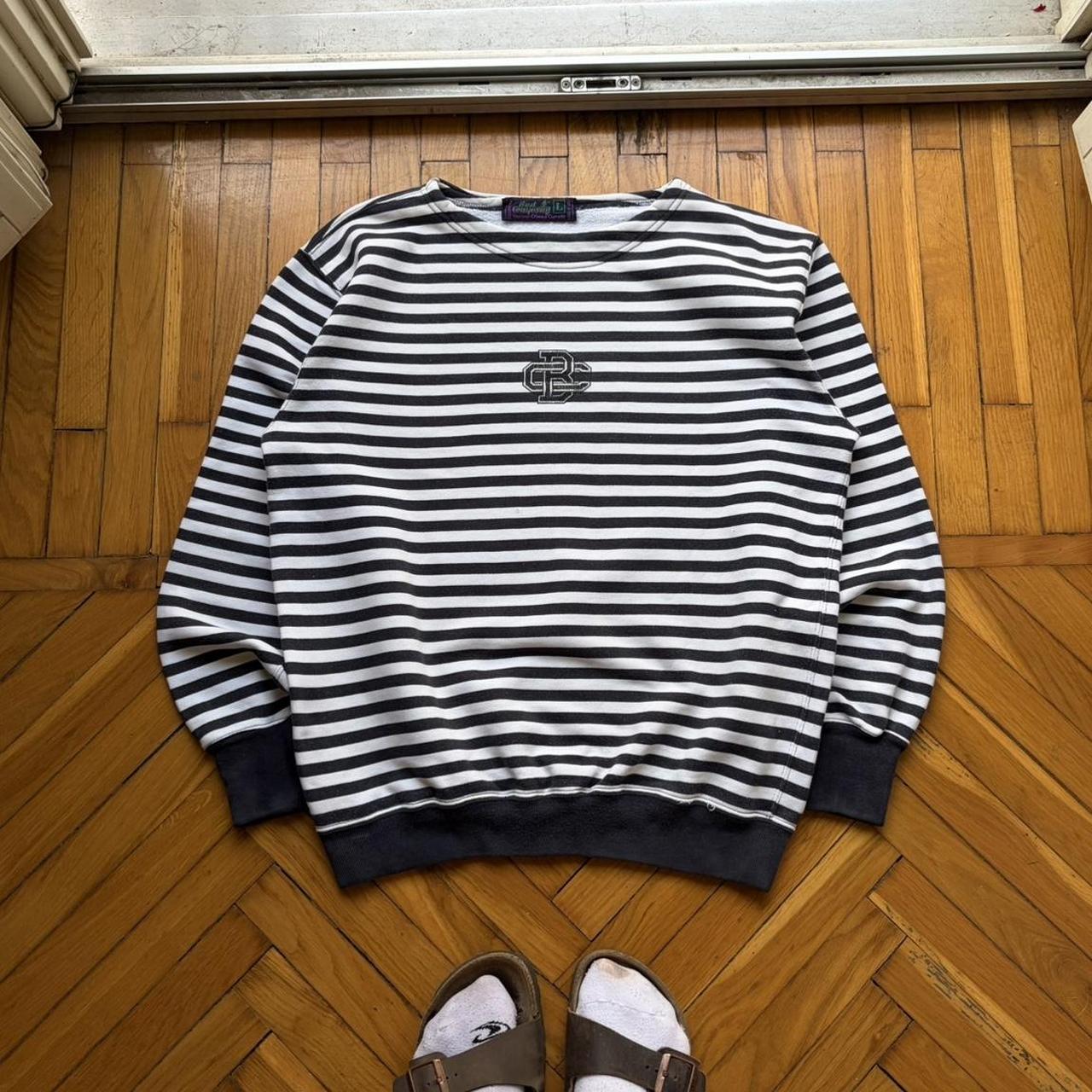 1990s Best Company Striped Sweatshirt M