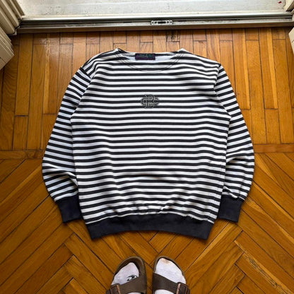 1990s Best Company Striped Sweatshirt M