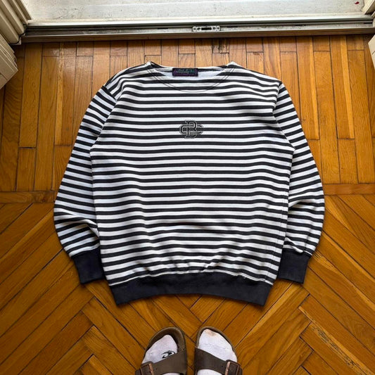 1990s Best Company Striped Sweatshirt M