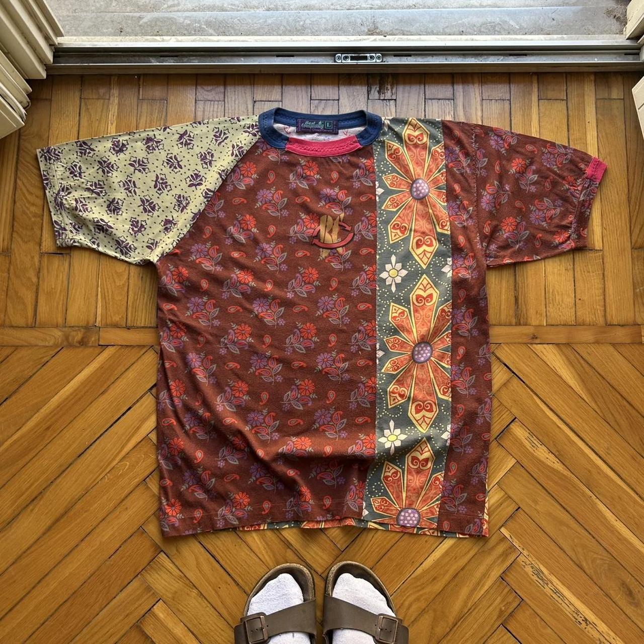 1990s Best Company Pattern T Shirt M