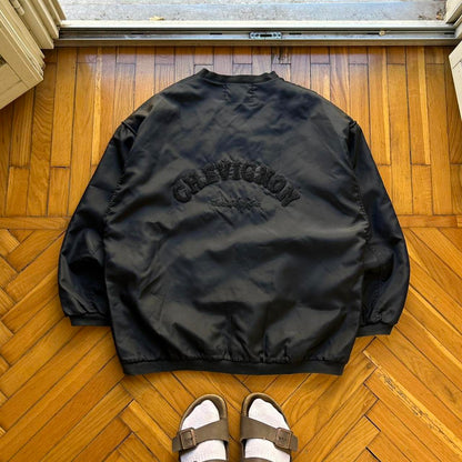1990s Chevignon Bomber Jacket Black XL