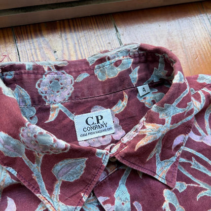 1980s CP Company Floral Shirt M