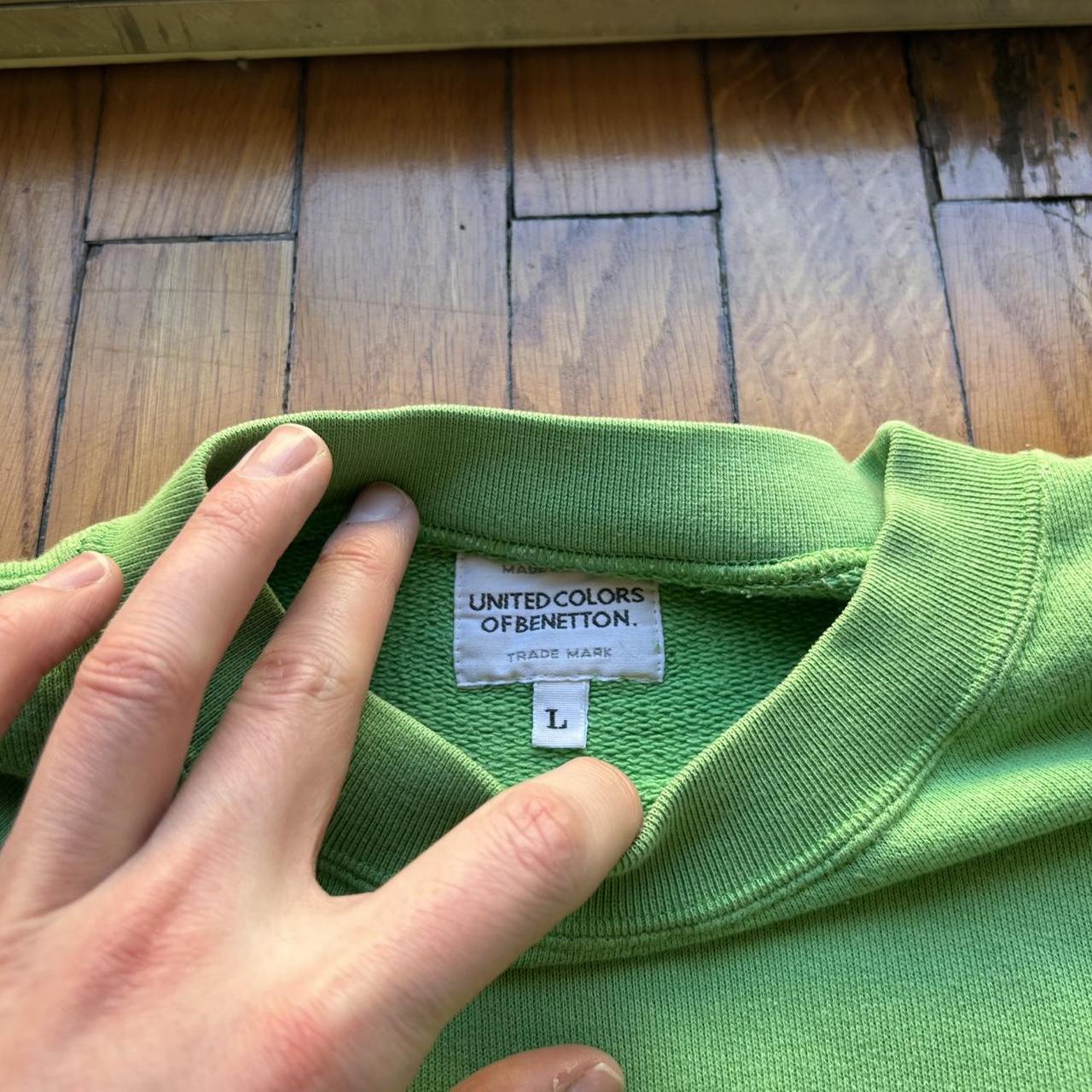 1990s United Colors Of Benetton Sweatshirt Green L