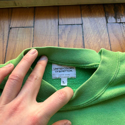 1990s United Colors Of Benetton Sweatshirt Green L