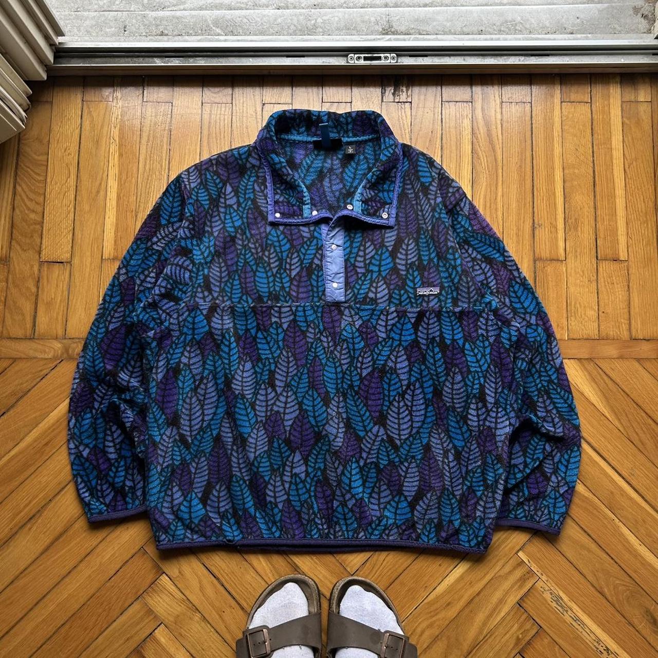 1990s Patagonia Leaves Fleece L