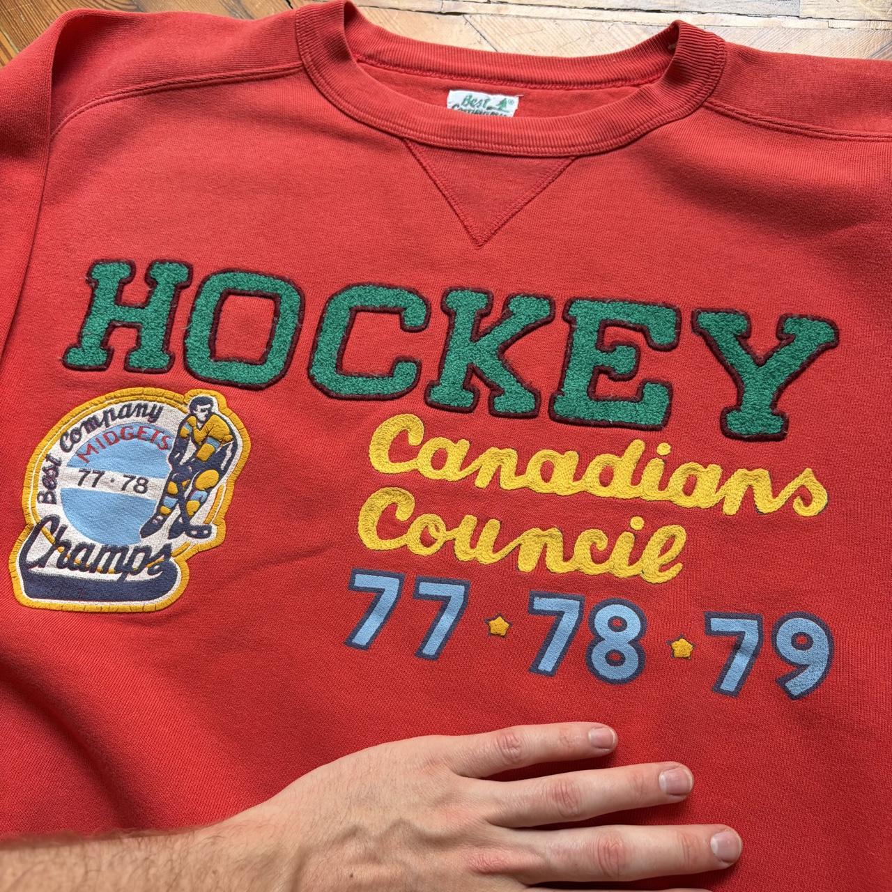 1980s Best Company Hockey Sweatshirt L