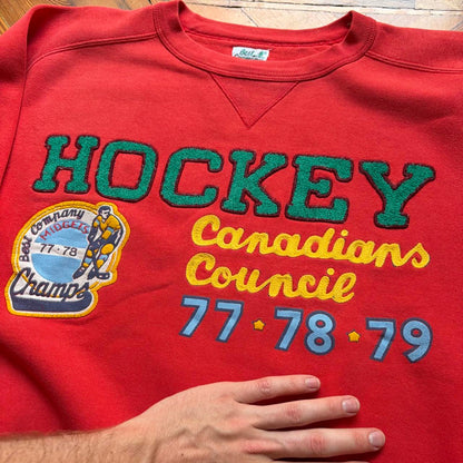 1980s Best Company Hockey Sweatshirt L