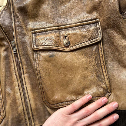1990s Charles Chevignon Leather Jacket L