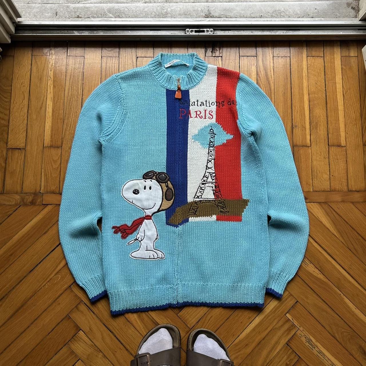 2000s Jc De Castelbajac Peanuts Knitted Cardigan XS