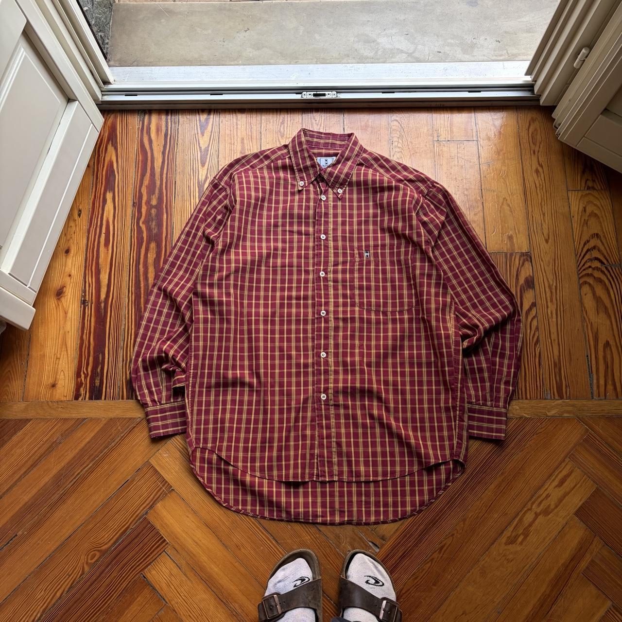 1990s Valentino Oliver Checked Shirt L