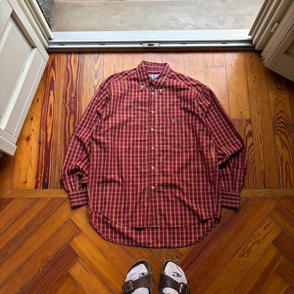 1990s Valentino Oliver Checked Shirt L