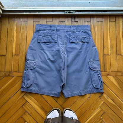 1990s Nike ACG Cargo Shorts Blue 34W