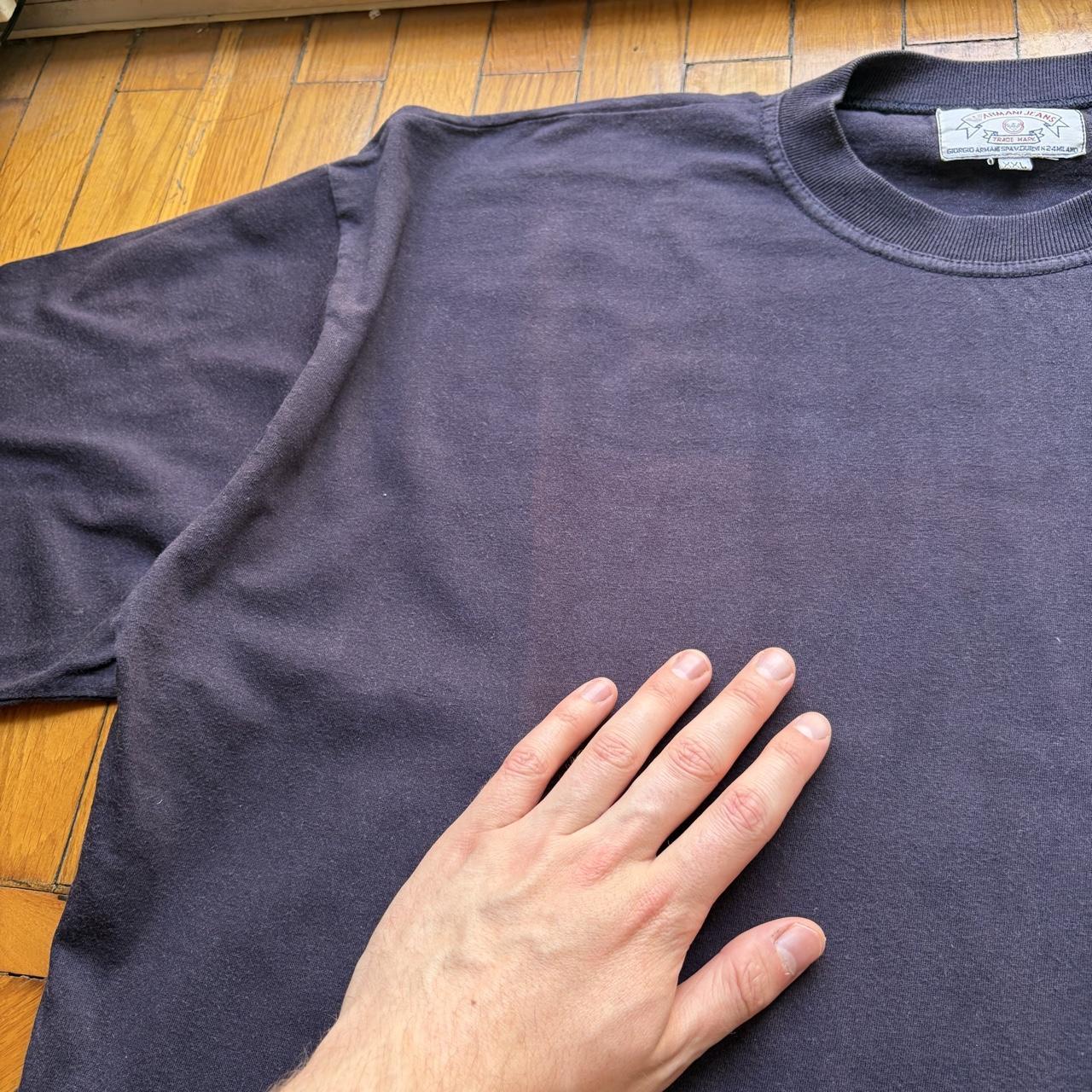 1990s Armani Jeans T Shirt Navy XXL