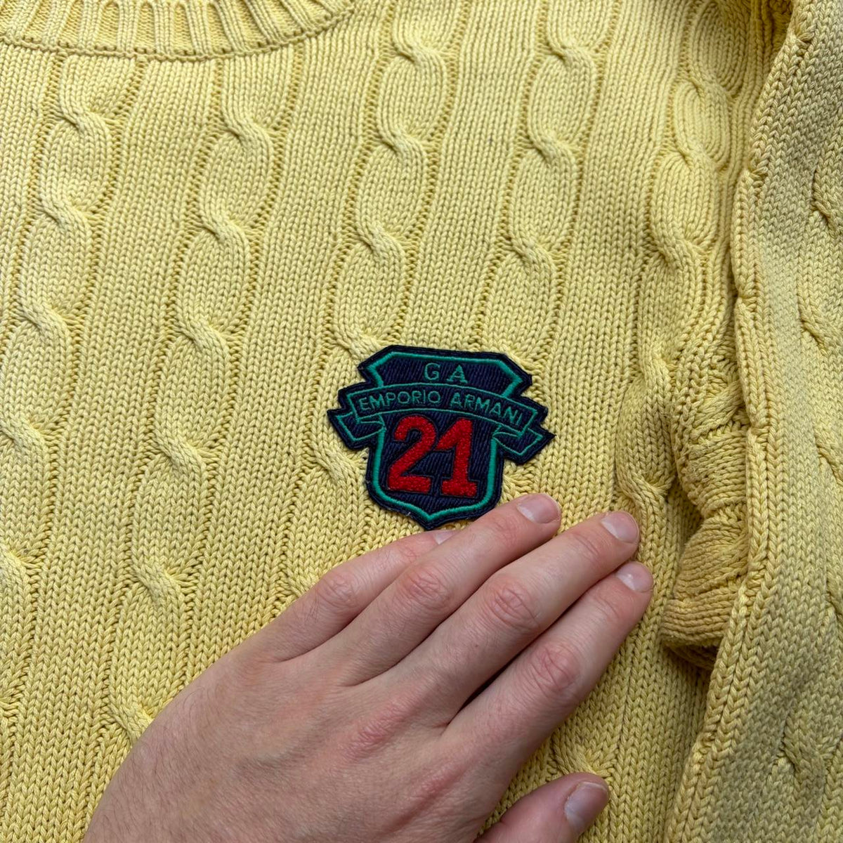1980s Emporio Armani GA21 Knitted Jumper S