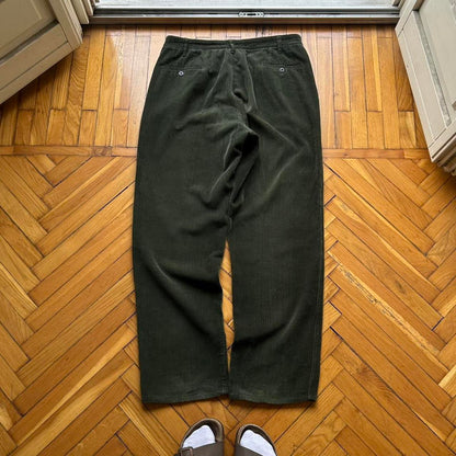 1980s Boneville Corduroy Trousers Green 36W 34L