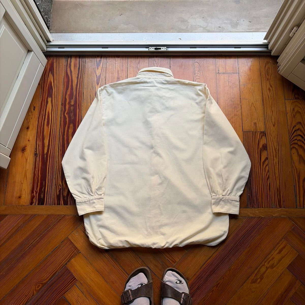 A/W 1997 Stone Island Corduroy Shirt Cream M