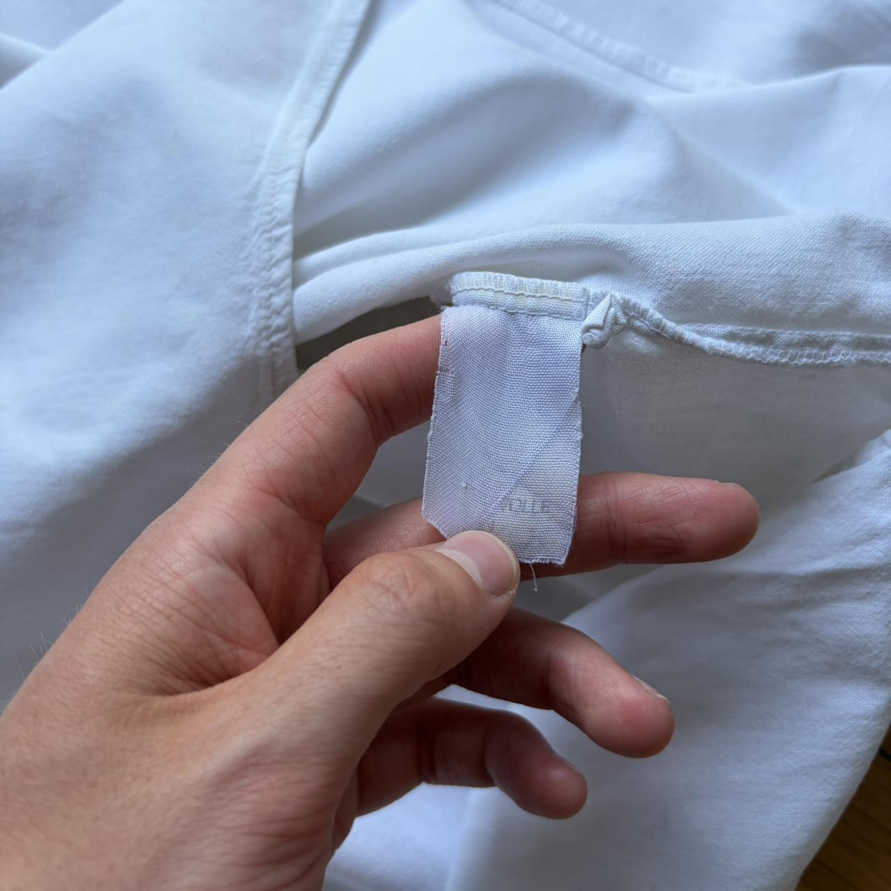 1980s Stone Island Marina Shirt White DAMAGED XL