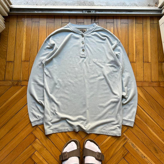 1990s Armani Jeans LS T Shirt Blue M