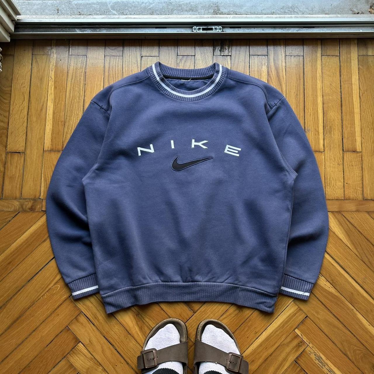 1990s Nike Sweatshirt Navy S