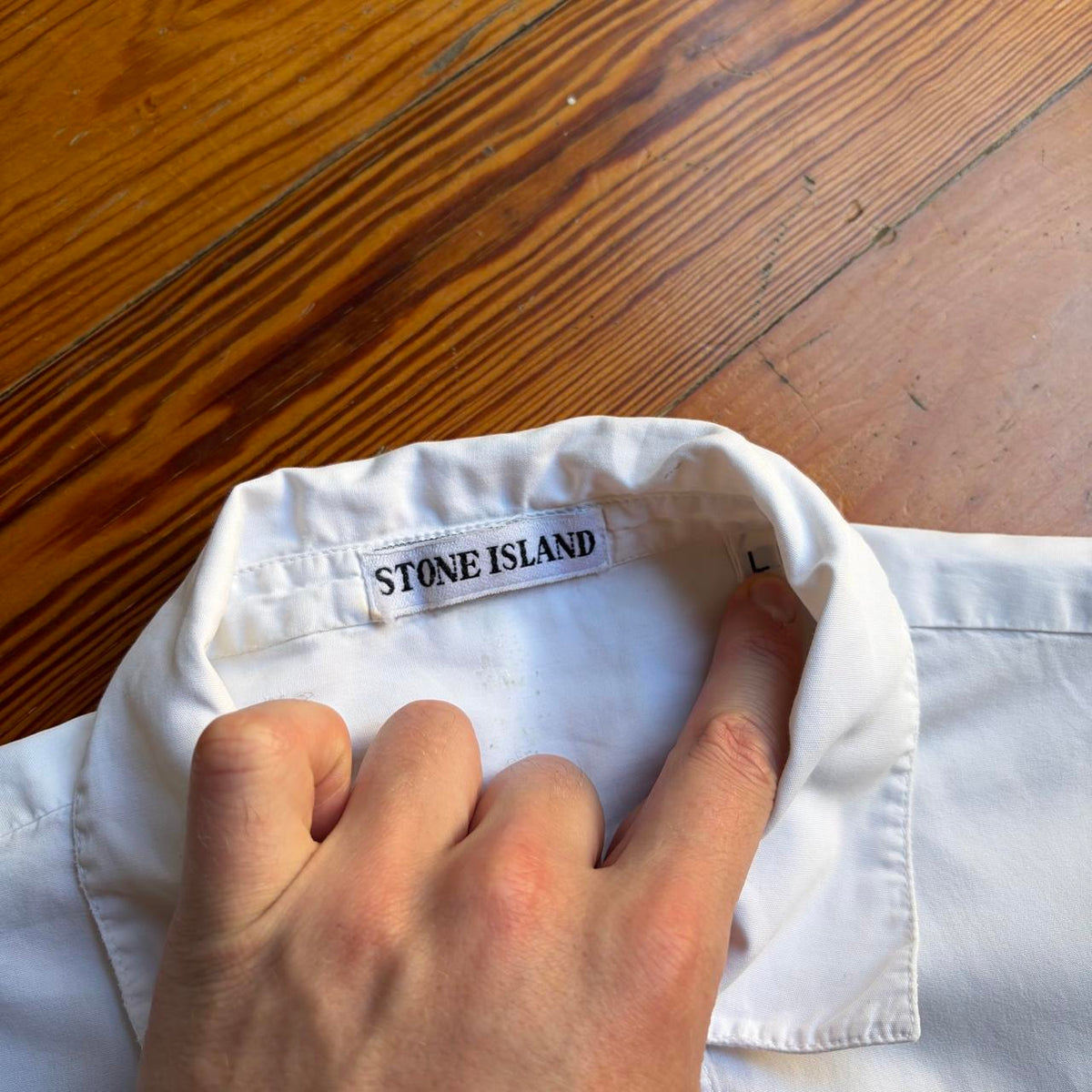 1980s Stone Island Script Shirt L