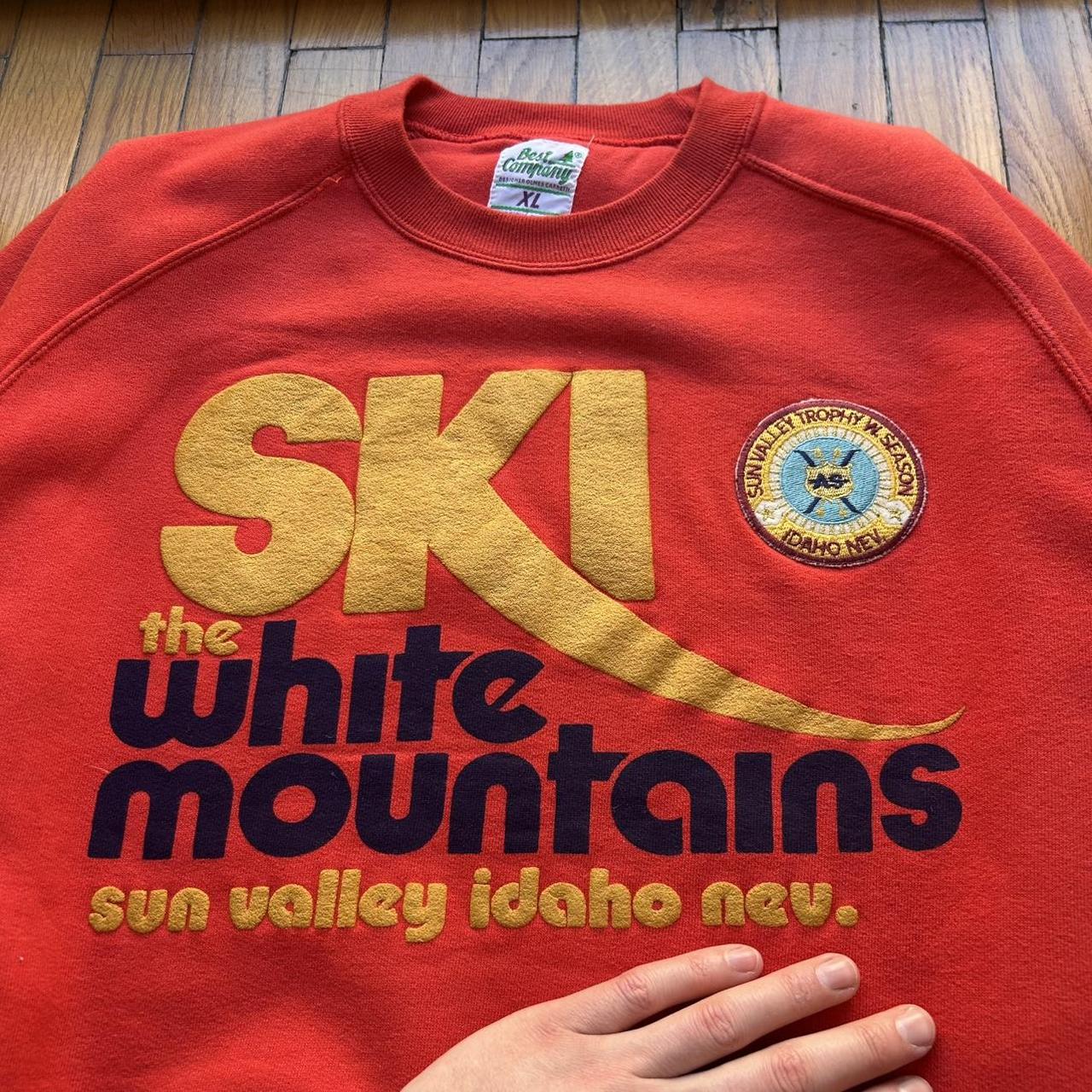 1980s Best Company Ski Sweatshirt Red XL