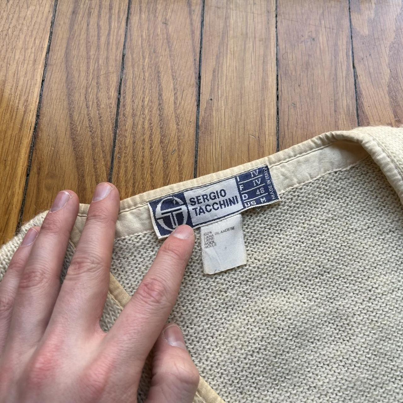 1980s Sergio Tacchini Knitted Cardigan S