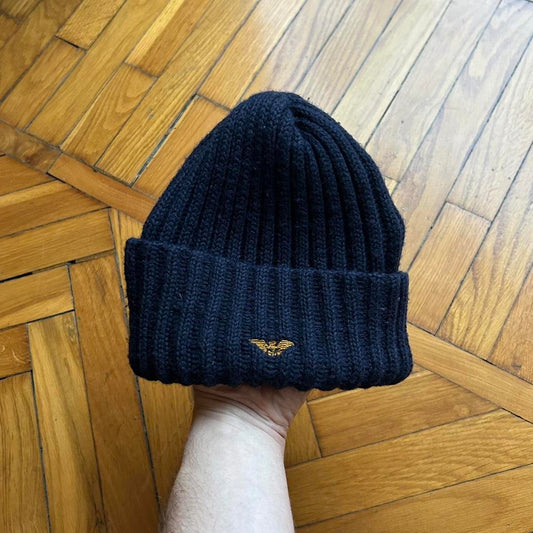 1980s Giorgio Armani Knitted Beanie Navy II