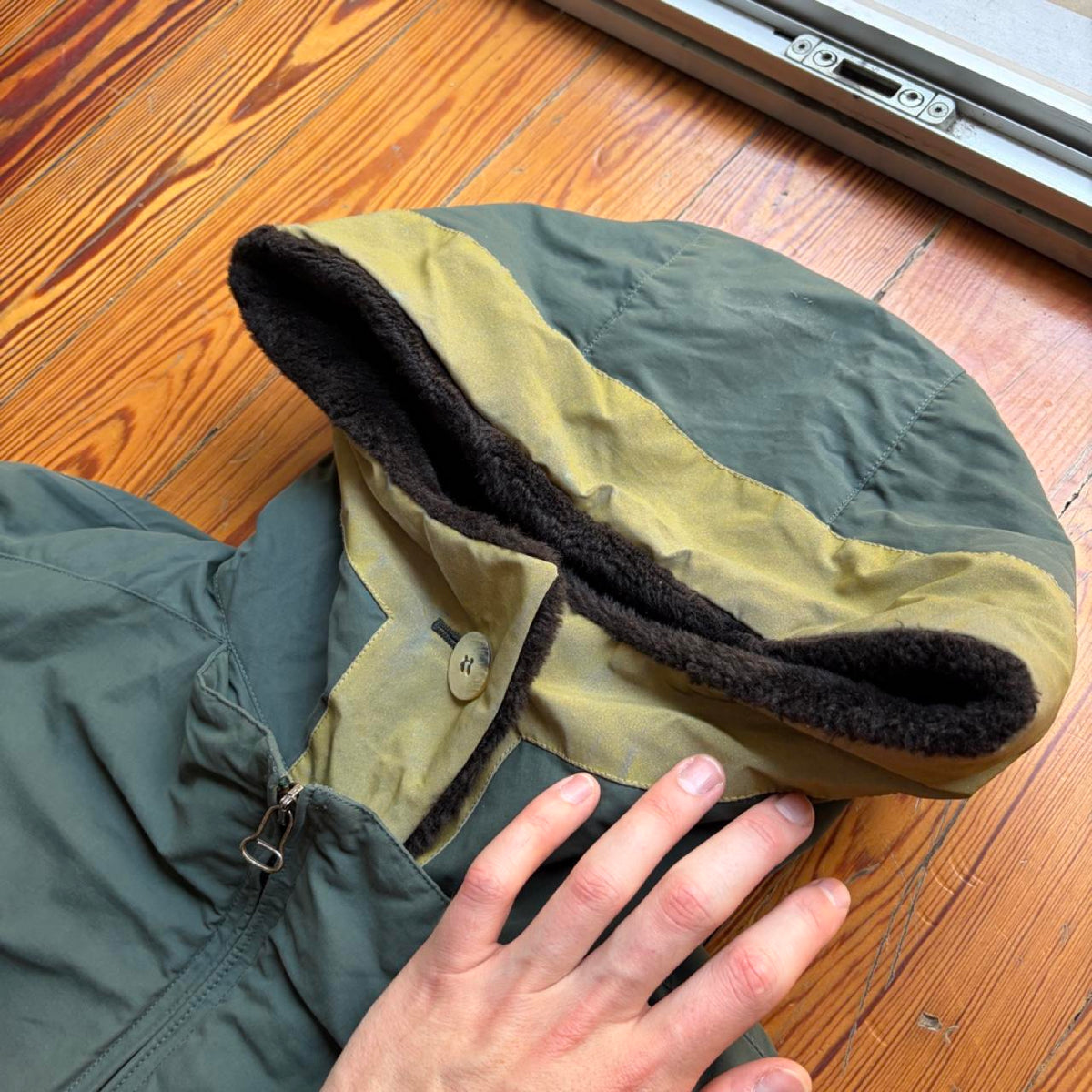1990s Emporio Armani Trench Coat Khaki L