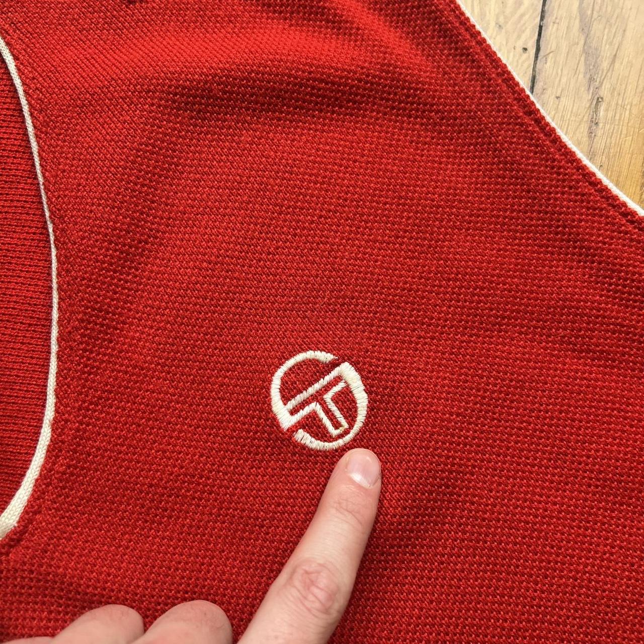 1980s Sergio Tacchini Knitted Vest Red S