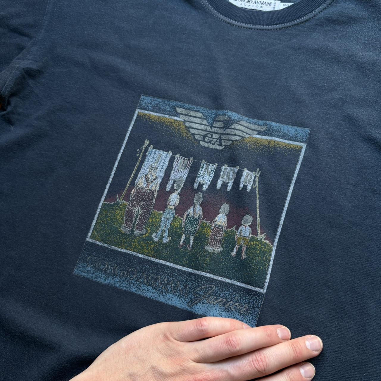 1990s Giorgio Armani Graphic T Shirt XS