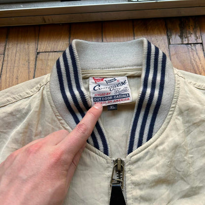 1980s Chevignon Conquest Bomber Jacket XL