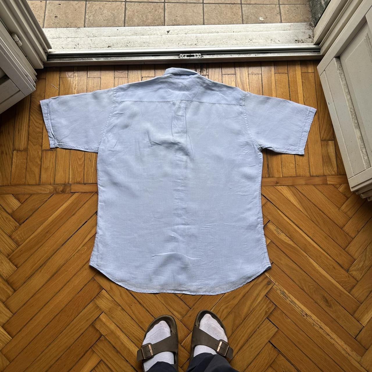 1980s Giorgio Armani Linen Shirt L