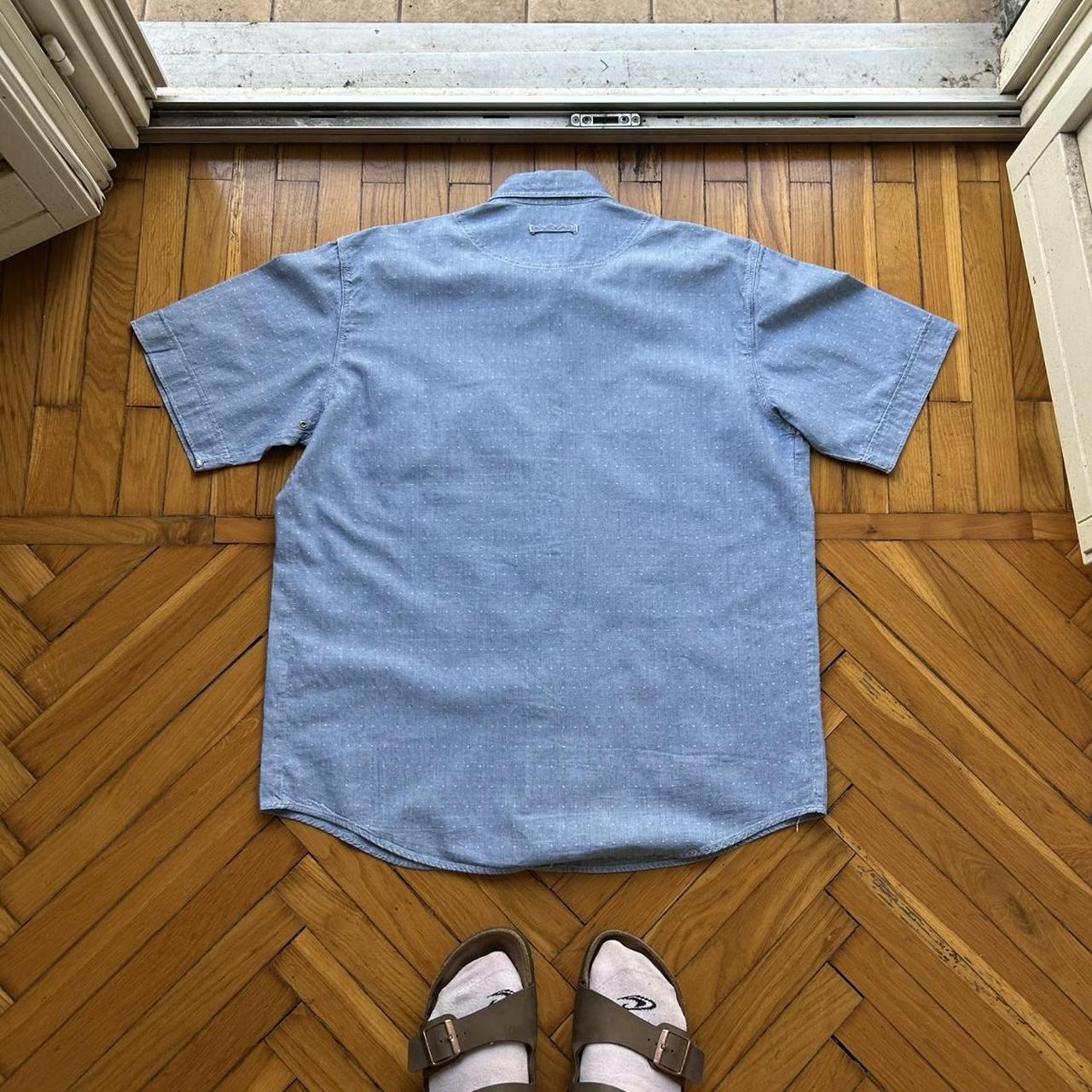 1980s Emporio Armani Denim Shirt Blue L