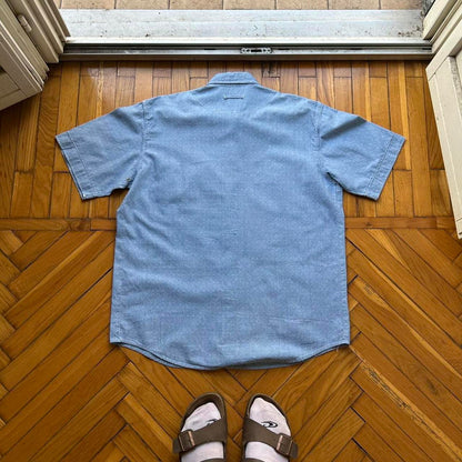1980s Emporio Armani Denim Shirt Blue L