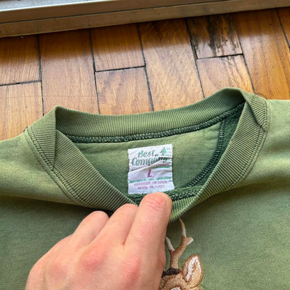 1980s Best Company Sweatshirt Green M