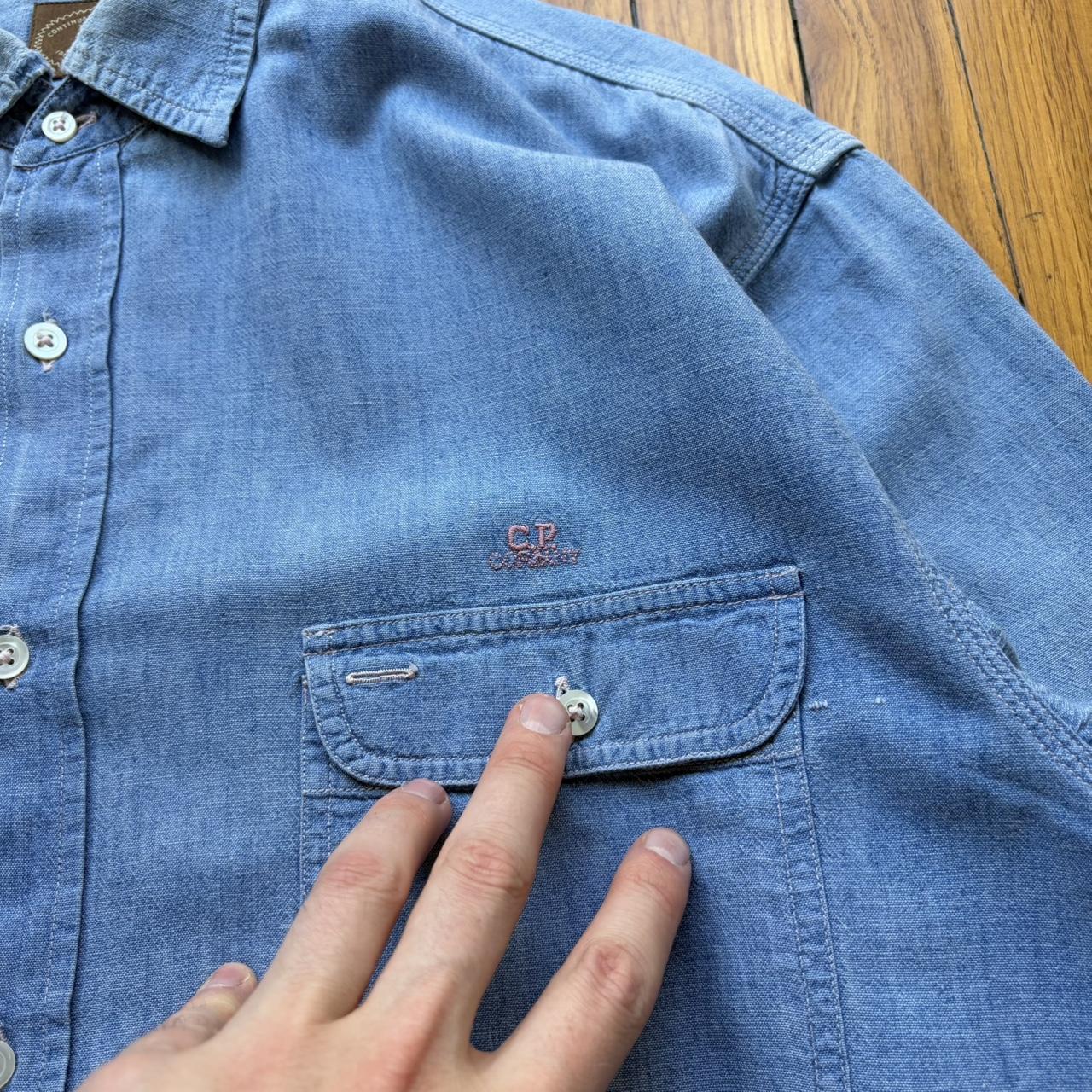1980s CP Company Denim Shirt Blue L