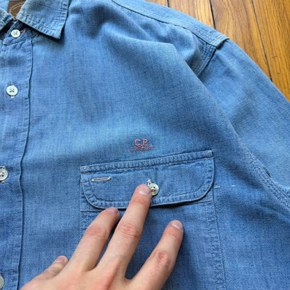 1980s CP Company Denim Shirt Blue L
