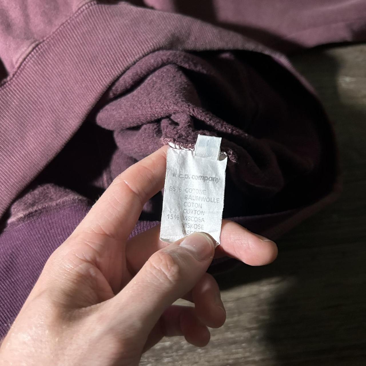 1990s Stone Island Sweatshirt Burgundy L