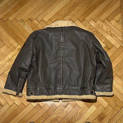 1990s Diesel Aviator Jacket Brown XXL