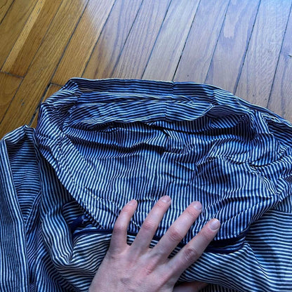 1990s Lacoste Chemise Bomber Jacket Striped XL