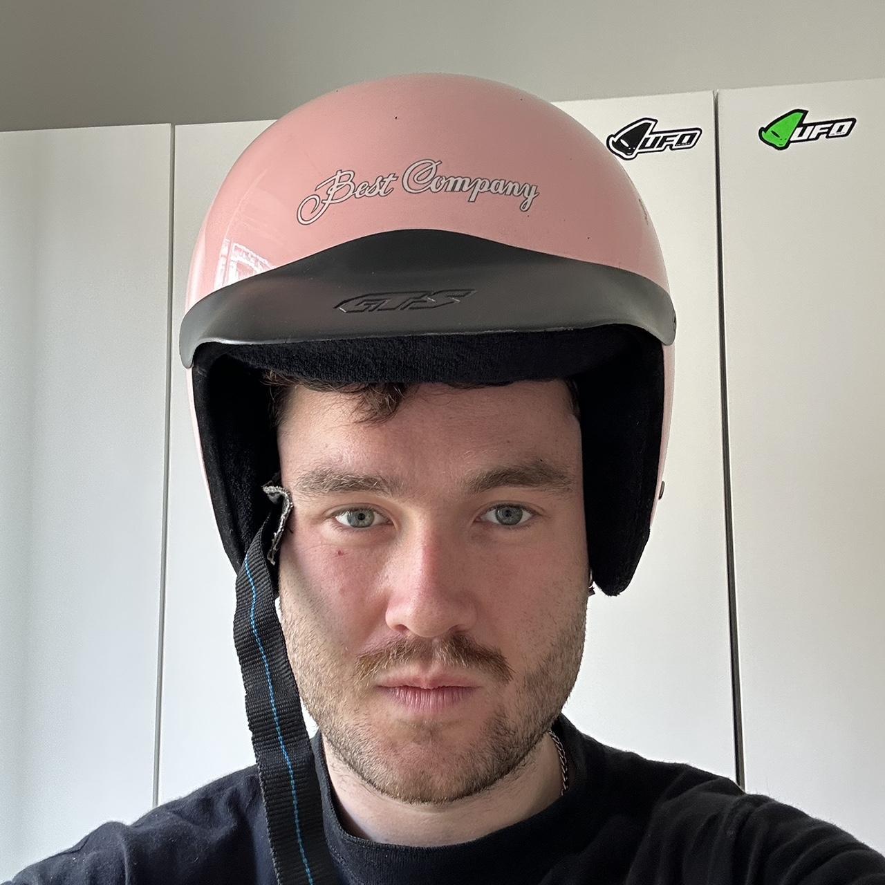 1980s Best Company Helmet Pink