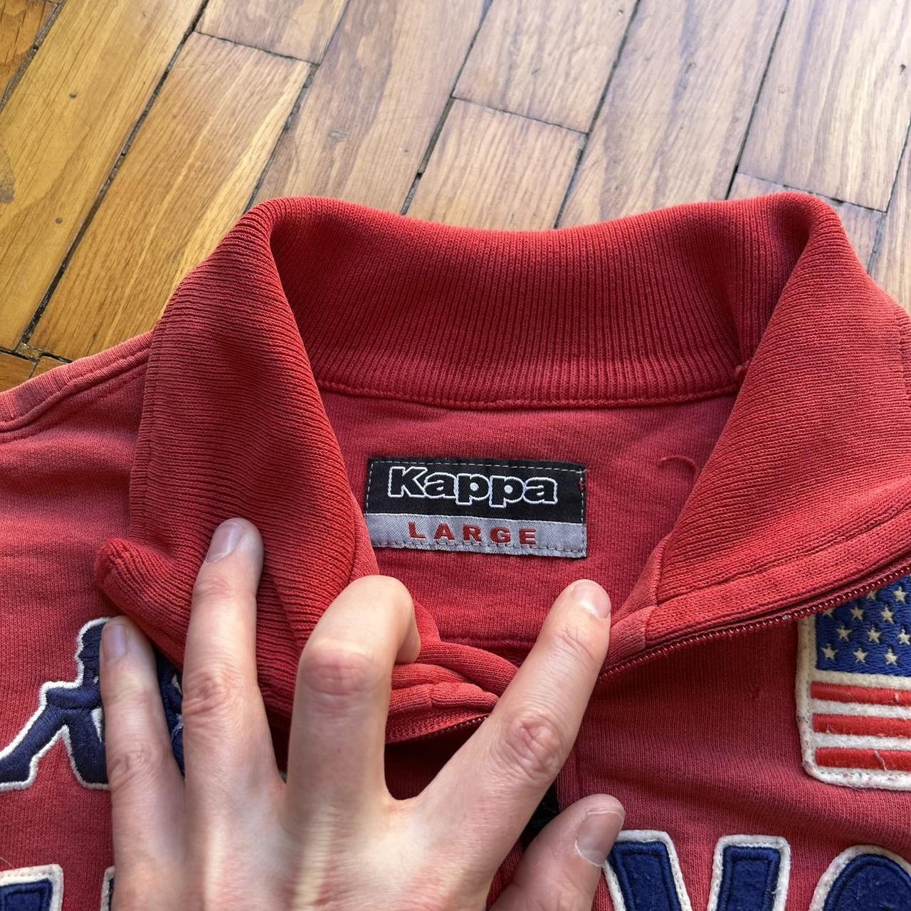 2000s Kappa New York Full Zip Sweatshirt Red L