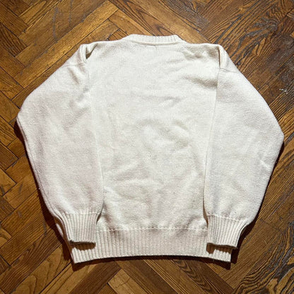 1980s Emporio Armani Knitted Jumper Cream 54/L