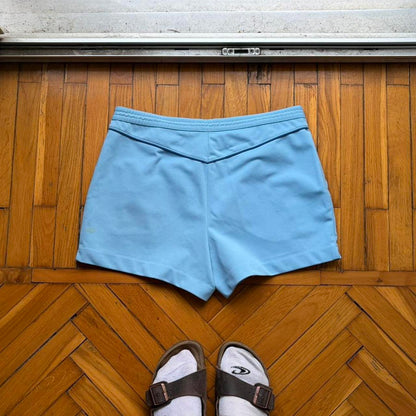 1980s Cerruti 1881 Tennis Shorts Blue 32-34W