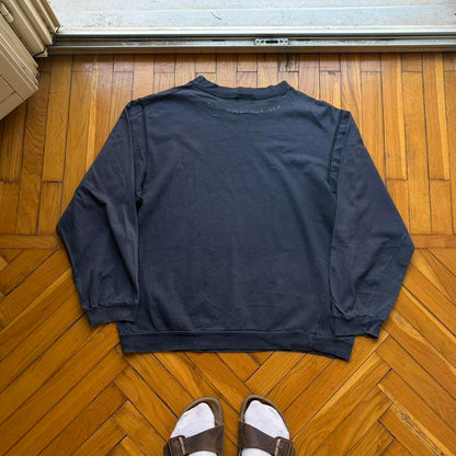 1990s Guido Pellegrini LS T Shirt Navy S